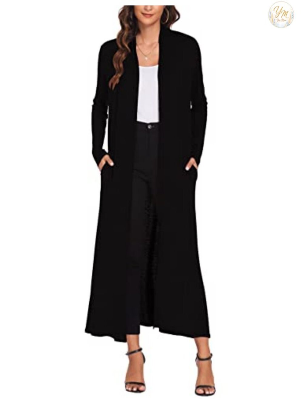 Women Floor Length Open Front Cardigan Lightweight Duster